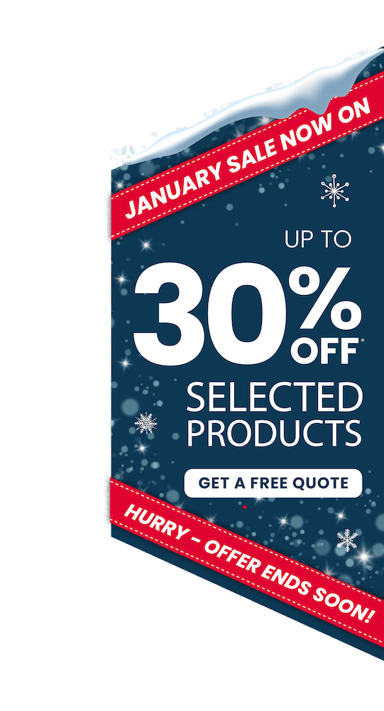 January sale now on - up to 30% off selected products